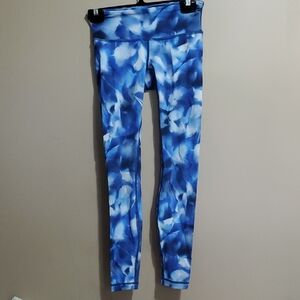 Lululemon Wunder Under Tight Blue Low Rise Leggings Size 4